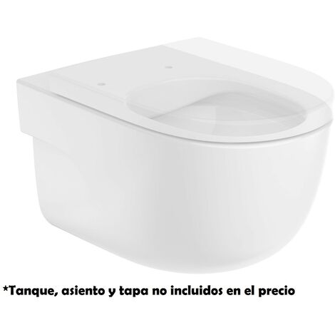 Taza suspendida Rimless con salida horizontal MERIDIAN - ROCA