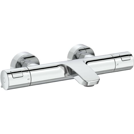 Roca – Mezclador termostático para baño-ducha – Inversor automático cromado – Grifo de alta precisión – Acabado duradero (1/5)