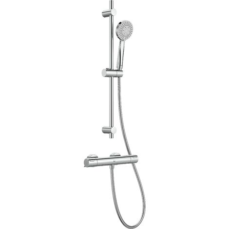 Pack grifo termostático exterior para ducha T-500 + kit de ducha Stella - ROCA