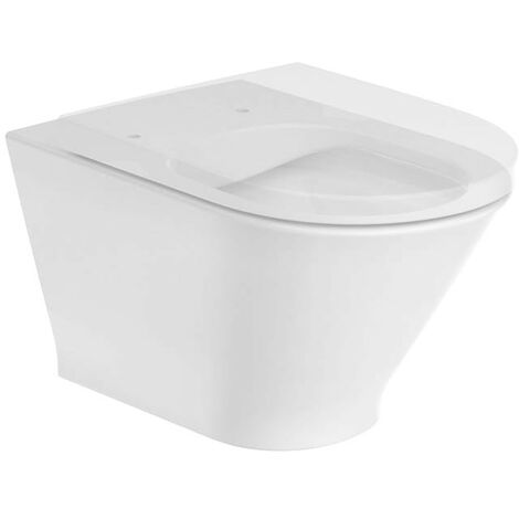 Taza suspendida Rimless de salida horizontal THE GAP - ROCA