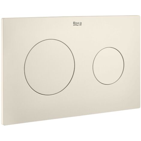 Placa de accionamiento con descarga dual (mate) PL10 DUAL (ONE) - ROCA Color: Beige