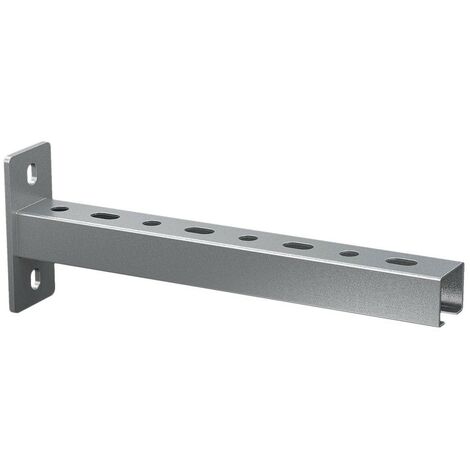 Soporte de pared de guía perforada galvanizada Medidas: 38x40x500 mm