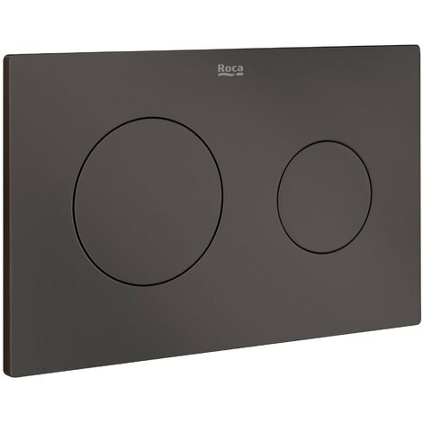 Placa de accionamiento con descarga dual (mate) PL10 DUAL (ONE) - ROCA Color: Café