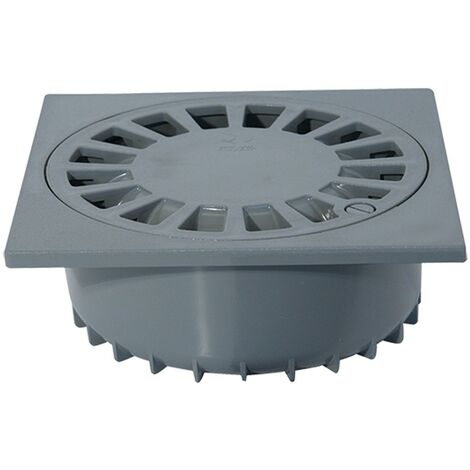 Sumidero sifónico PVC A-20 - RIUVERT Medidas: 250x250 - Ø90 mm