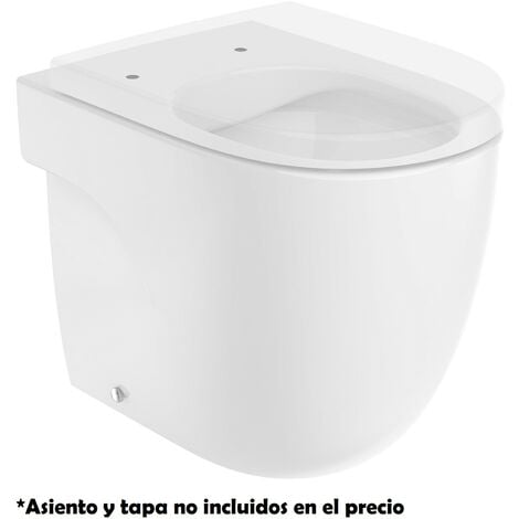 Taza compacta Rimless adosada a pared con salida dual para inodoro MERIDIAN - ROCA