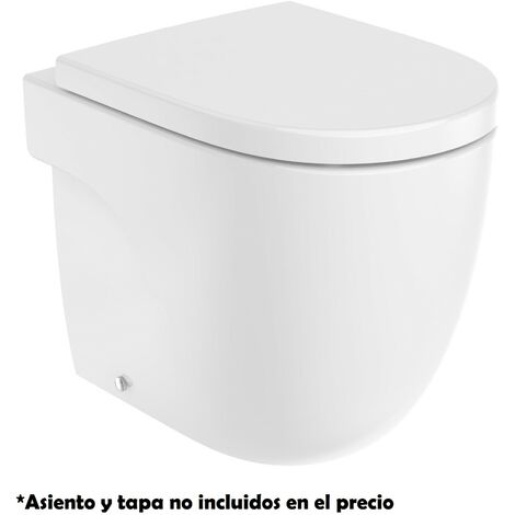 Taza compacta Rimless adosada a pared con salida dual para inodoro MERIDIAN - ROCA