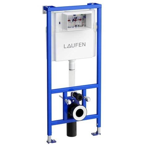 Laufen LIS - Módulo de instalación empotrado para inodoro suspendido, suministro de agua superior y trasero, 112 cm H8946600000001