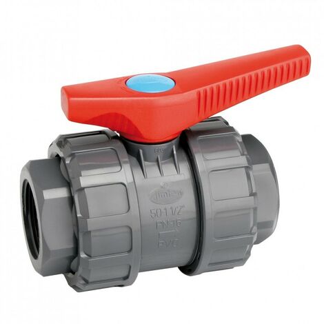 Válvula de esfera hembra roscar PVC - JIMTEN Medidas: 1.1/4"