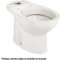 Taza de inodoro de tanque bajo con salida vertical VICTORIA - ROCA Color: Pergamon