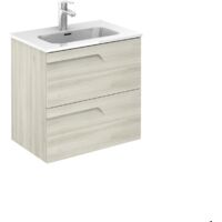 ROYO VITALE Conjunto Mueble de Baño Completo 2 Cajones Beige Nature - Medida: 60 CMS - ref: C0072595