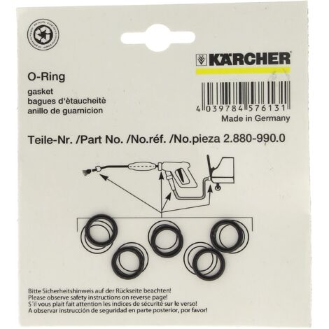 5-teiliges Dichtungsset 2.880-990.0 für Hochdruckreiniger karcher