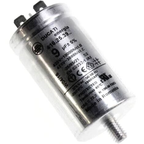 Sparefixd Starterkondensator 9 UF - Ersatzteil Für Beko Wäschetrockner