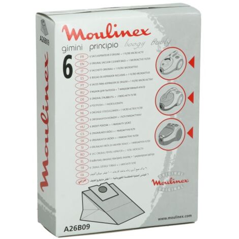 10 Sacchetto aspirapolvere + 2 Filtri adatti per Moulinex Boogy: C EG 1
