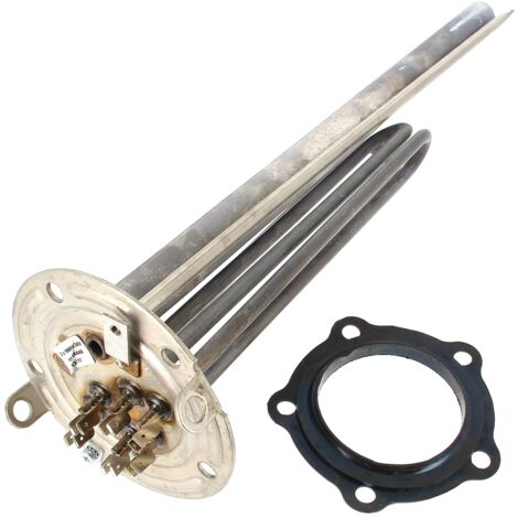 Resistenza 5 fori + guarnizione 60003309 per scaldabagno chaffoteaux&maury