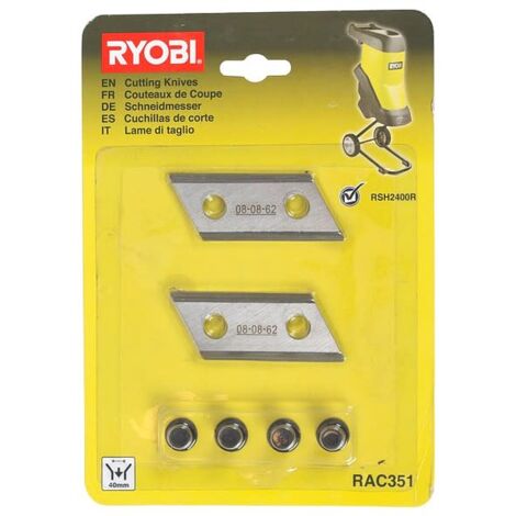 Lame reversibili da 2, 5132002646 per trituratore ryobi