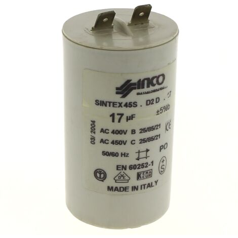 Condensatore 17µf 450v per idropulitrice delta jet