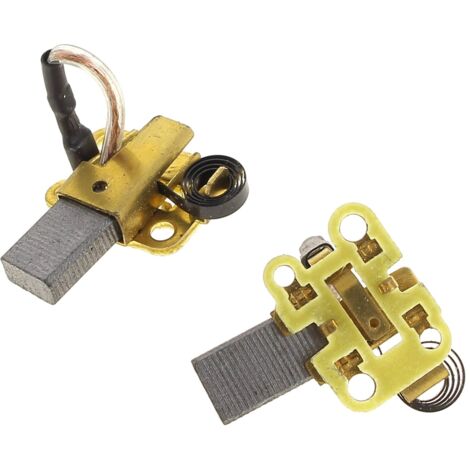 Set Di 2 Spazzole Carbone Motore Per Lavatrice: Compatibili Con Candy, Beko, Hoover, Brandt (33x12,5x5mm)