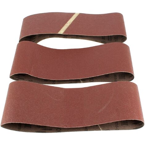 Set 3 Nastri Abrasivi Einhell 100x914 Mm - P60, P80, P120 Per Levigatrici - Foto 3