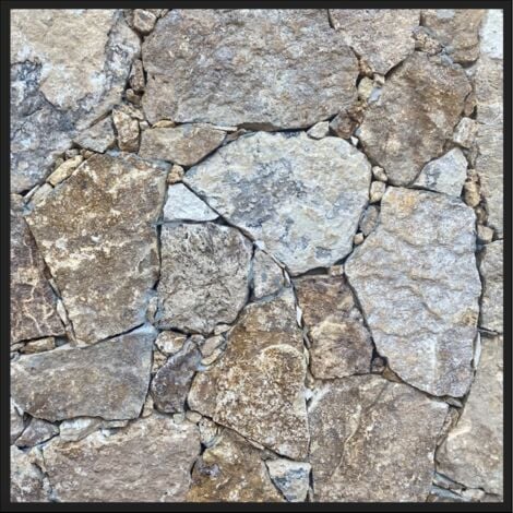 Pierres Sèches - Parement mural - MURCIA - Opus incertum - Naturelle - (1 m²)