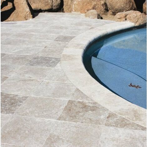 Carrelage Travertin Rustique - Mix Beige - 40,6x40,6x1,2cm - Vieilli - (1 m²)