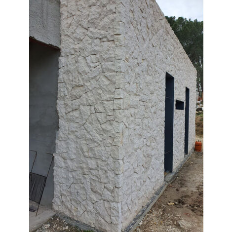 Pierres Sèches - Parement mural - SANTORIN - Naturelle - Caisse 20 m²
