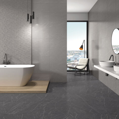 Faïence - MUSE - GREY - Naturel - 59,2x29,5x0,85cm (1/3)