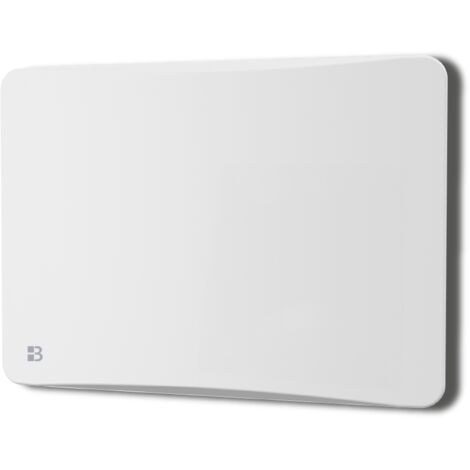 1000W Bestherm ALMEA radiador eléctrico fijo horizontal de hierro fundido con inercia seca + película + plug & play blanco