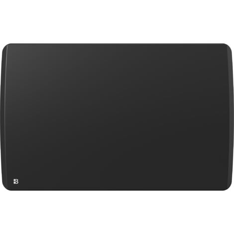 Radiador eléctrico fijo de inercia seca cerámica 1500W Bestherm ARIA horizontal negro (sin enchufe)