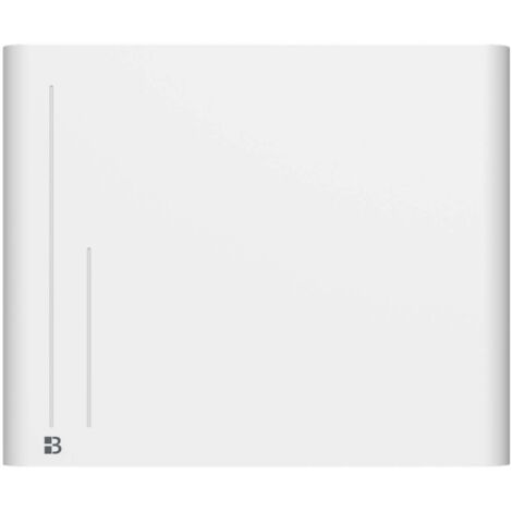 Radiador eléctrico fijo de inercia seca cerámica 1000W Bestherm Alba horizontal blanco (sin enchufe)