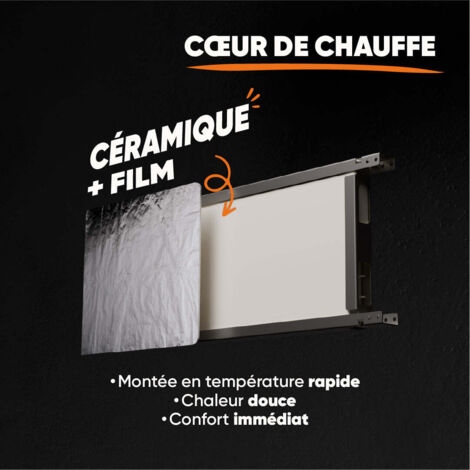 Radiatore Elettrico A Inerzia Bestherm FREYA 1000W - Orizzontale Bianco, Calore Morbido E Omogeneo Con Programmazione Settimanale - 4