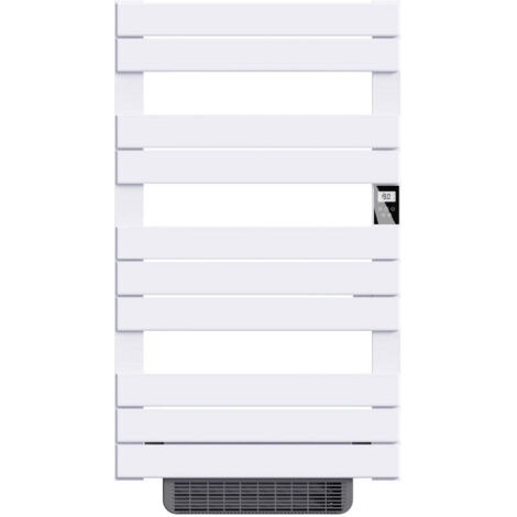 Elektrischer Handtuchwärmer ohne Flüssigkeit mit Gebläse 500W+1000W H.108,4xL60cm Bestherm HANAE weiß
