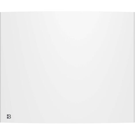 Elektrischer Festkörper-Heizkörper mit Trockenträgheit aus Gusseisen 1000W Bestherm BIA horizontal weiß (ohne Stecker)