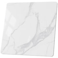 Dessus de table - 70x70cm blanc en céramique et pierre frittée
