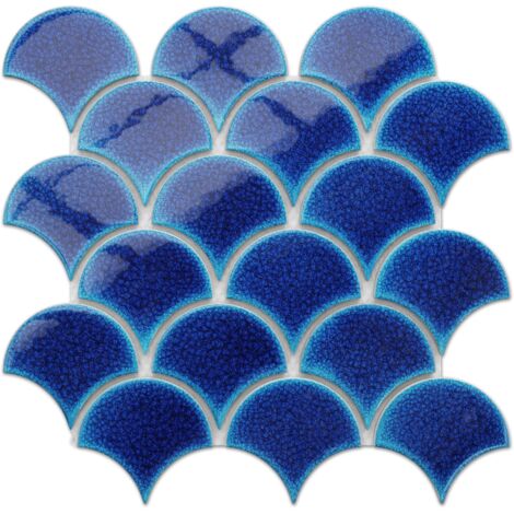 Ilcom – Mosaïque en céramique 29 x 28.5 cm – Pose murale intérieure – Résistante aux hautes températures – Couleurs vives et uniques