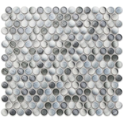 Mosaïque en céramique sur maille pour salle de bain ou cuisine 31.7cm x 29.3cm - Oscar Wilde