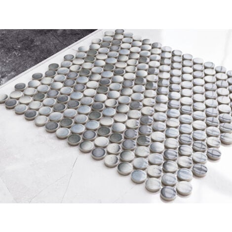 Mosaïque en céramique sur maille pour salle de bain ou cuisine 31.7cm x 29.3cm - Oscar Wilde