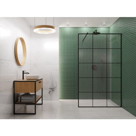 Mosaïque en céramique sur maille pour salle de bain ou cuisine 30cm x 30.5cm - Emerald Savoiardi