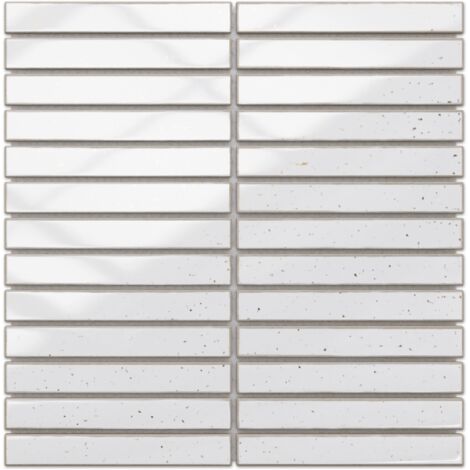 Mosaïque en céramique sur maille pour salle de bain ou cuisine 29.6cm x 30cm - Elegant Piano