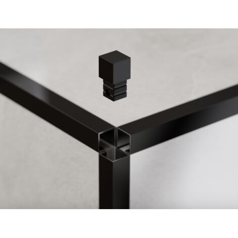 Version angulaire pour profilés en acier inoxydable affûtés QS 1cm - noir brillant (1/5)