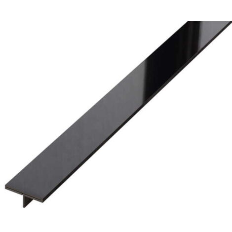 TS Profile Couvercle de joint rectifié en acier inoxydable 1.5cm x 270cm - Noir brillant (1/4)