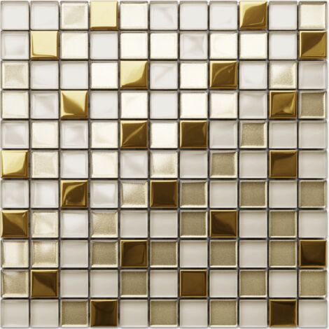 Mosaïque pour salle de bain cuisine en verre 30x30cm  - CALACHARI