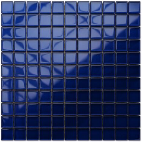 Mosaïque de verre sur maille pour salle de bain ou cuisine  30 cm x 30 cm - Moby Dick