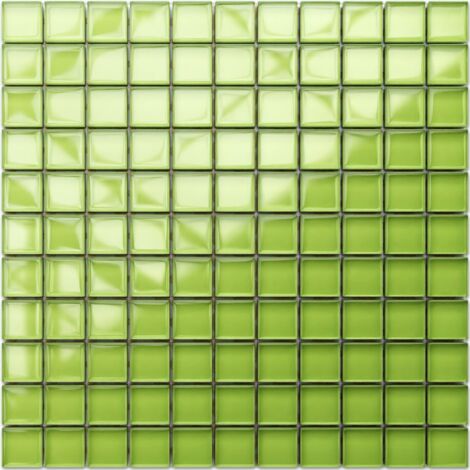Mosaïque intérieure en verre pour salle de bain cuisine  - Green paradise