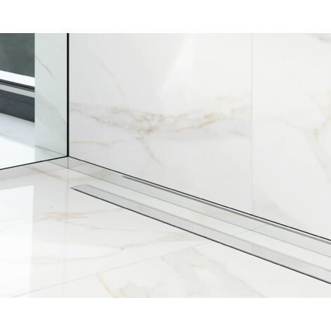 Profil de douche pour le fond avant LC argent brillant - 1300 x 30 x 12 mm (1/5)