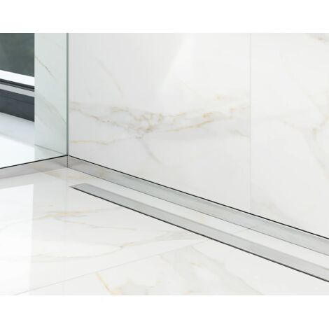 Profil de douche pour le fond avant LC argent satiné - 1800 x 40 x 12 mm (1/5)