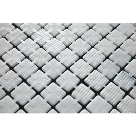 Mosaïque en verre pressé sur maille pour piscine 32.5cm x 51.5cm - Bahamas Pool
