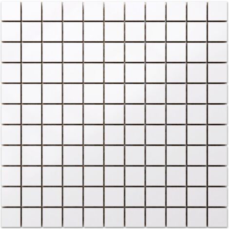 Ilcom – Feuille de mosaïque en céramique 30x30cm – Résistante aux hautes températures – Pour salle de bain et cuisine – Facile à couper