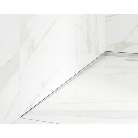 Profil latéral incliné pour douche avec fond argenté - 3 x 120cm (1/5)