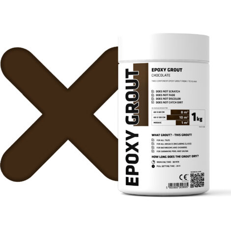 Deux composants époxy spatule pour joints de remplissage - chocolat brun - 1Kg mosaïque carrelage bain piscine
