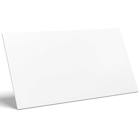 Ilcom – Carreau de ciment taillé 30 x 60 cm – Super White Mat 9mm – Surface mate pour salle de bain et cuisine – Pose précise avec bords polis